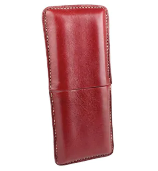 Tobacco Road Cigar Case burgundy for 3 cigars