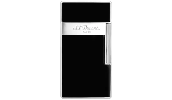 S.T. Dupont Biggy Lighter Black Lacquer Chrome 025001