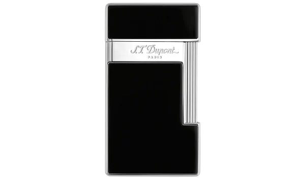 S.T. Dupont Slimmy Lighter Black Lacquer Chrome 028001