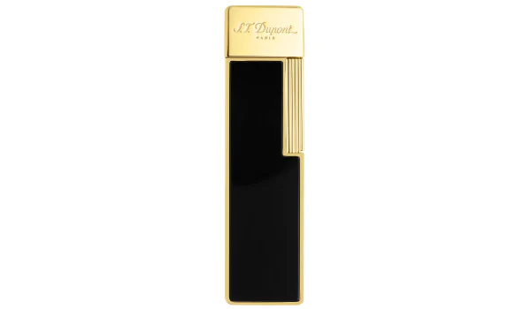 S.T. Dupont Twiggy Lighter Black Lacquer Gold 030002