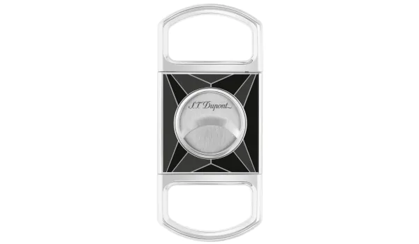 S.T. Dupont Cigar Cutter Fire X Black Lacquer Chrome 003370