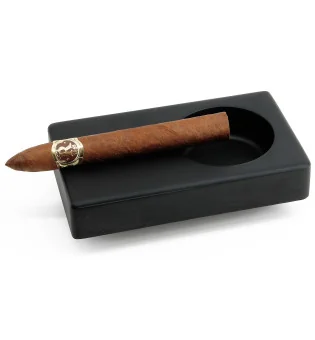 BigSmoke wooden cigar ashtray black for 1 cig