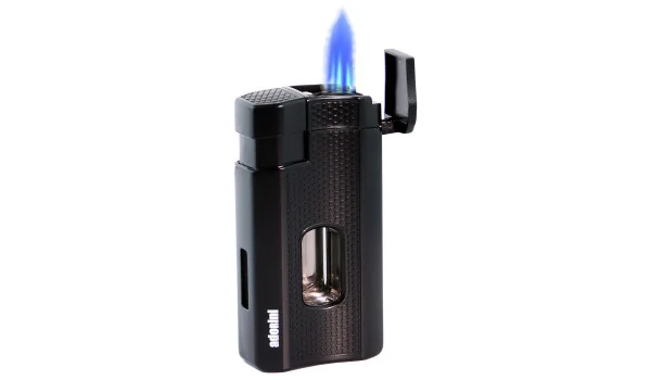 adorini Triple Jet Lighter V-Cut Black