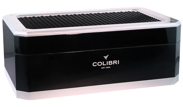 Colibri Humidor Rally black and silver